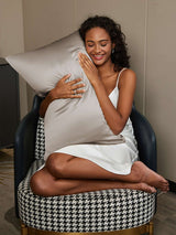 [Gray] SilkSilky Pillowcase 002