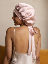 [Pink] SilkSilky  Sleep Cap 001