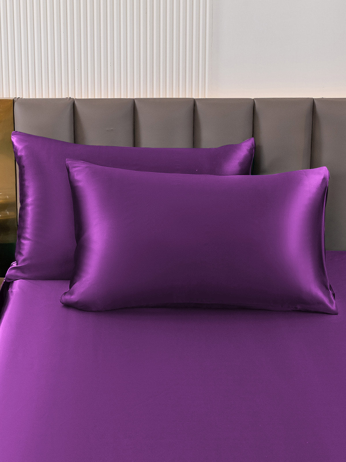 SilkSilky  19Momme Pure Silk Pillowcase Purple 003