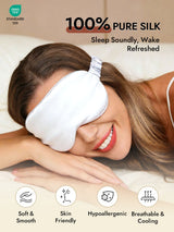 [White] SilkSilky  Eye Mask 002