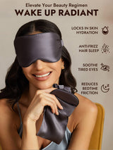 [Dark Gray] SilkSilky  Pure Silk Eye Mask 005