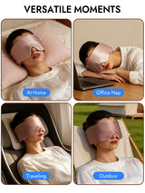 [PaleMauve+LightPink] SilkSilky  Pure Silk Eye Mask 006