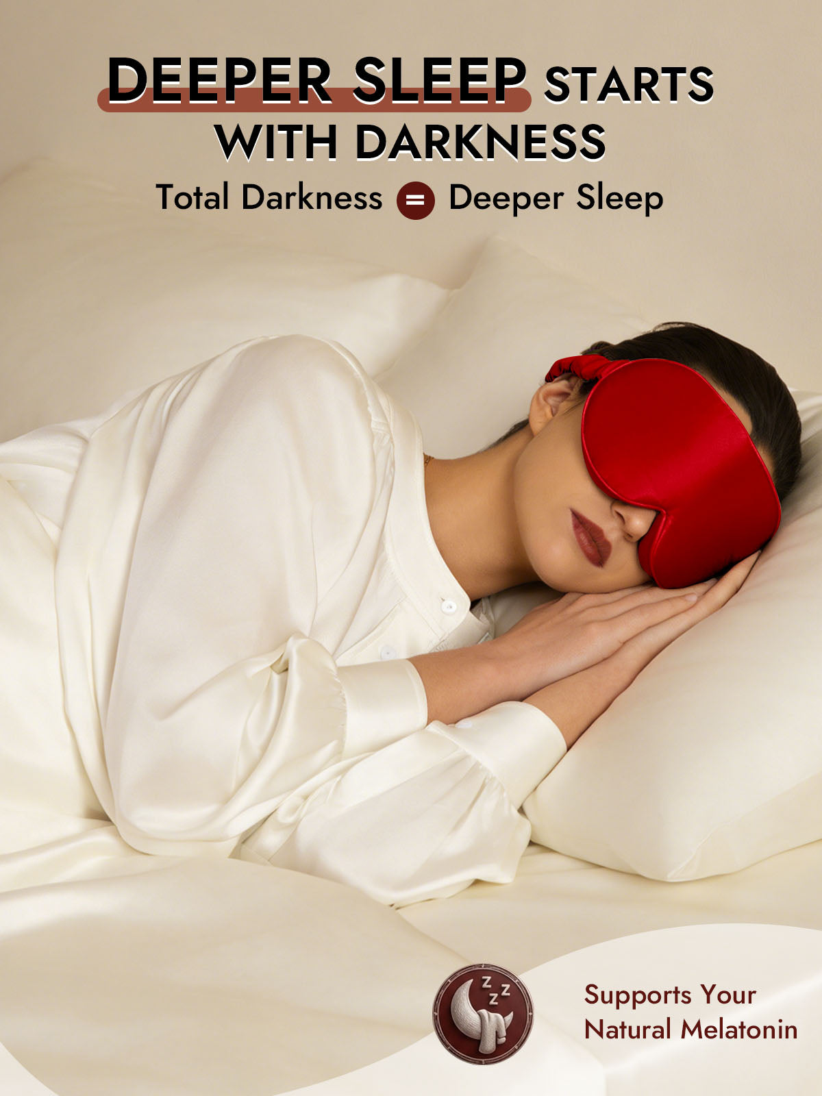 [Wine] SilkSilky  22Momme Eye Mask 005
