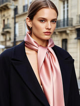 [Deep Pink] SilkSilky  Scarf 001
