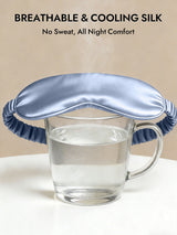 [Light Blue] SilkSilky  Eye Mask 004