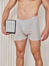[Gray] SilkSilky  100% Silk Jersey Men's Underwear 001