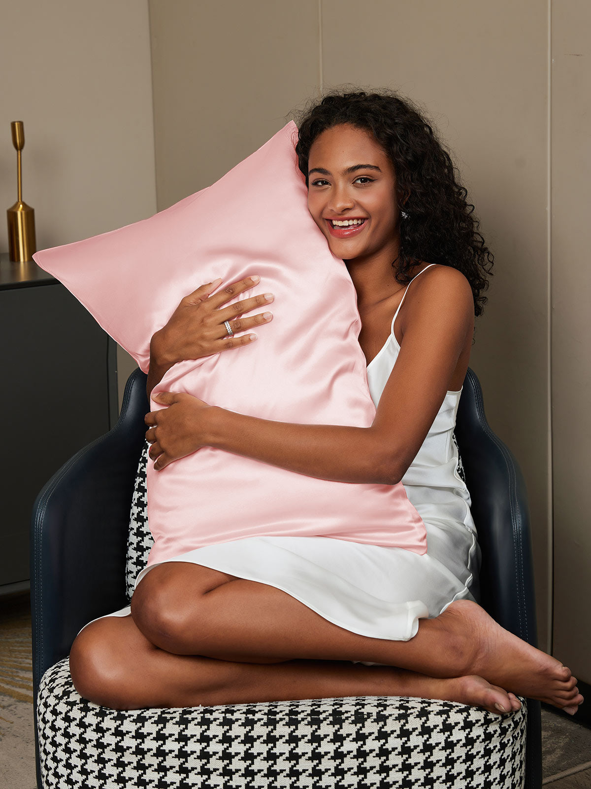 SilkSilky  30Momme Pure Silk Pillowcase Pink 001