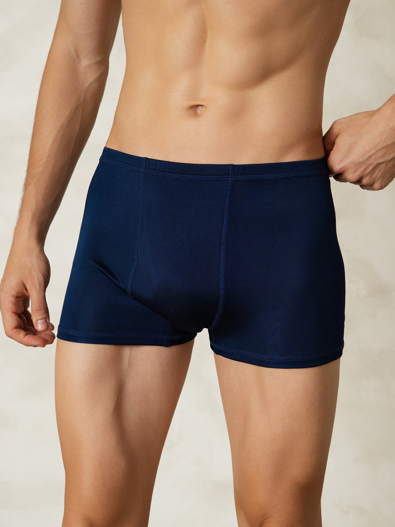 [Dark Blue] SilkSilky  Silk Knitted Mens Underwear 003