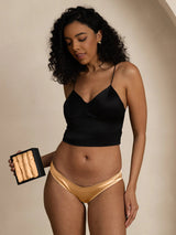 [Champagne] SilkSilky  19Momme Panty 006