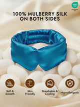 [Teal] SilkSilky  Eye Mask 002