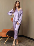 SilkSilky-US-Pure-Silk-Long-Sleeve-Lapel-Women's-Pajamas-Lavender-005