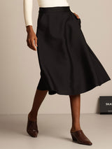 [Black] SilkSilky  Skirt 003