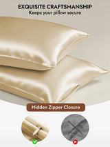 [Beige] SilkSilky Pillowcase 006