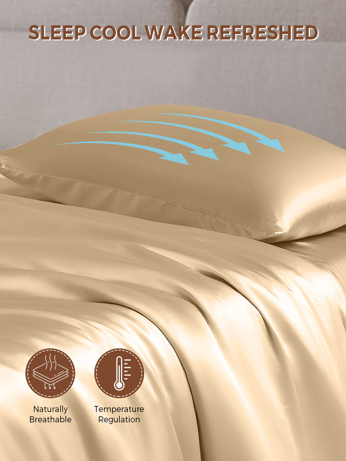 19Momme 100% Mulberry Silk Pillowcase - Envelope Closure