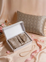 19Momme 100% Mulberry Silk Pillowcase - Snowbud Lily