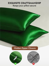 [Dark Green] SilkSilky Pillowcase 006