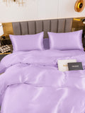 SilkSilky US 19Momme Pure Silk Bedding Set Lavender 004