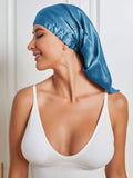 SilkSilky US Pure Silk Sleep Cap Teal 003