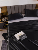 [Black] SilkSilky  19Momme Bedding Set 005