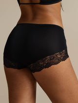 [Black] SilkSilky  100% Silk Jersey Panty 002