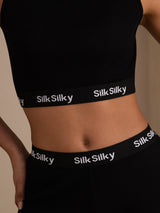 [Black] SilkSilky Sleeveless Crew Neck Women's Outfit Sets 006