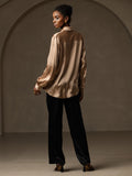 SilkSilky-US-19Momme-Silk-Blend-Long-Sleeve-Collar-Women's-Shirt-Champagne-002