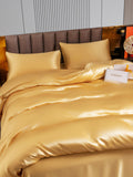 SilkSilky US 22Momme Pure Silk Bedding Set Champagne 005