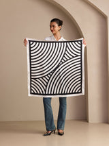 [White Arcs] SilkSilky Scarf 005