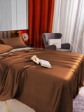 SilkSilky US 22Momme Pure Silk Bedding Set Coffee 005