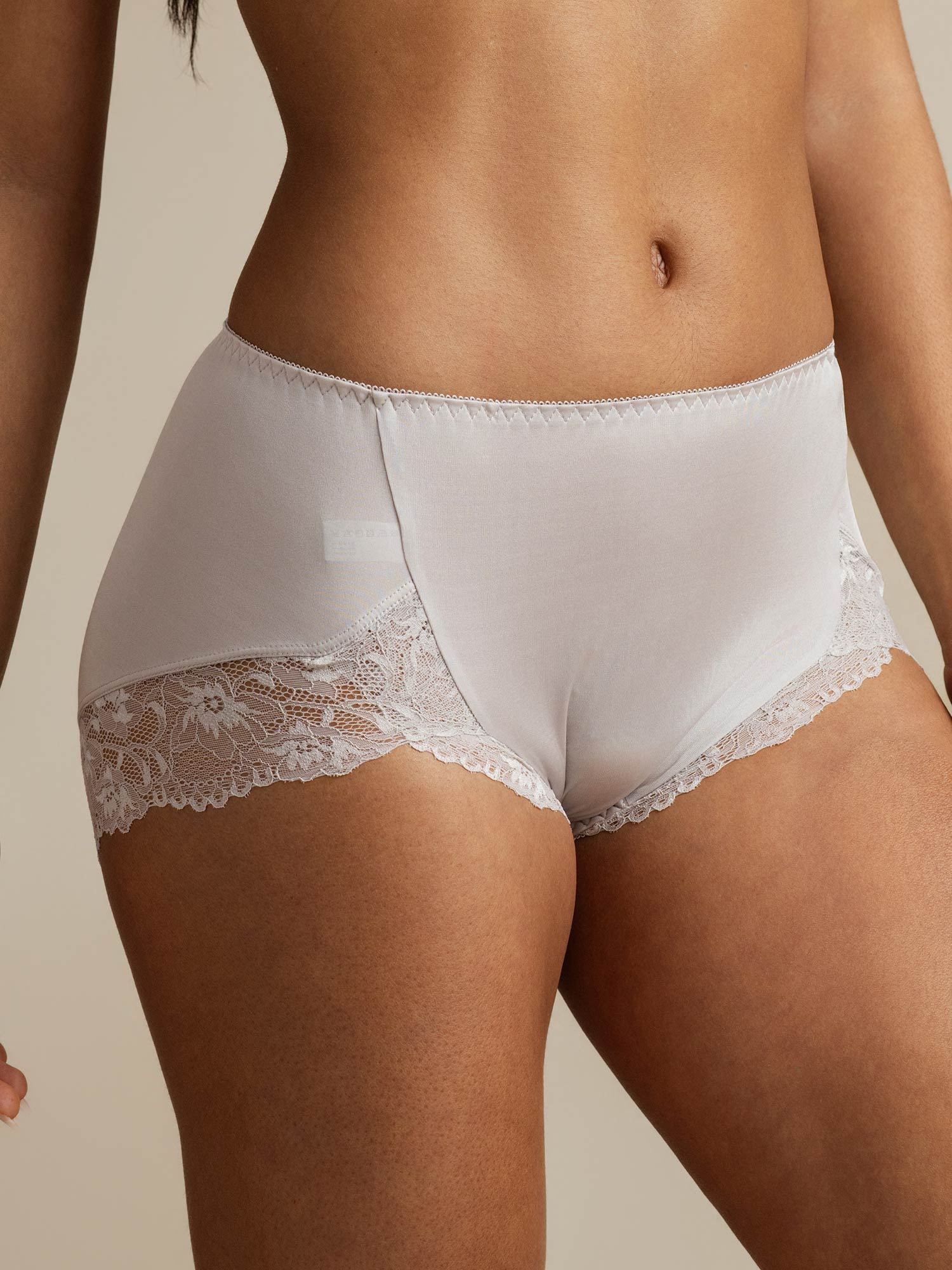 [Gray] SilkSilky Pure Silk Panty 001