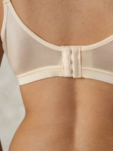 [Tan] SilkSilky  Silk Jersey Bra 005