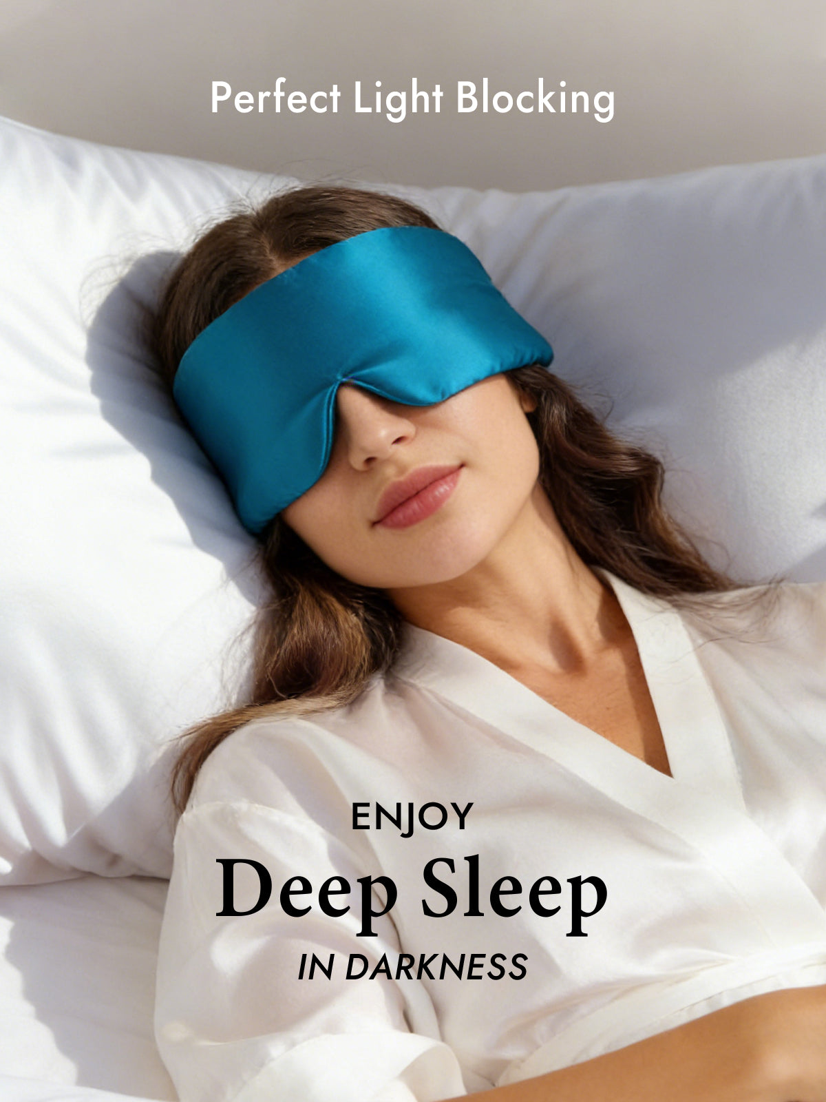 [Teal] SilkSilky  19Momme Pure Silk Eye Mask 003