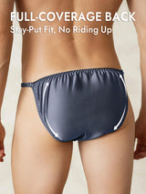 [Grayish Blue] SilkSilky  Pure Silk Men's Underwear 002