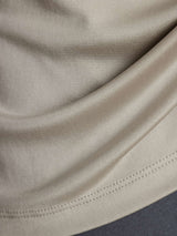 [Gray] SilkSilky  Long Sleeve Crew Neck Women's T-Shirt 005