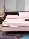 SilkSilky US 22Momme Pure Silk Bedding Set Pink 004