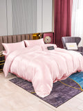 SilkSilky US 22Momme Pure Silk Bedding Set Pink 002