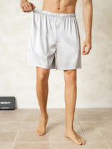 [Silver] SilkSilky  Men's Sleep Shorts 005