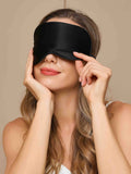 SilkSilky US 19Momme Pure Silk Eye Mask Black 004