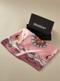 SilkSilky US Pure Silk Scarf Pink 001