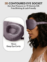 [Dark Gray] SilkSilky  Eye Mask 004
