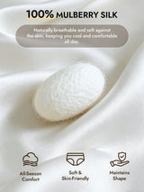 [White] SilkSilky  Pure Silk Panty 003