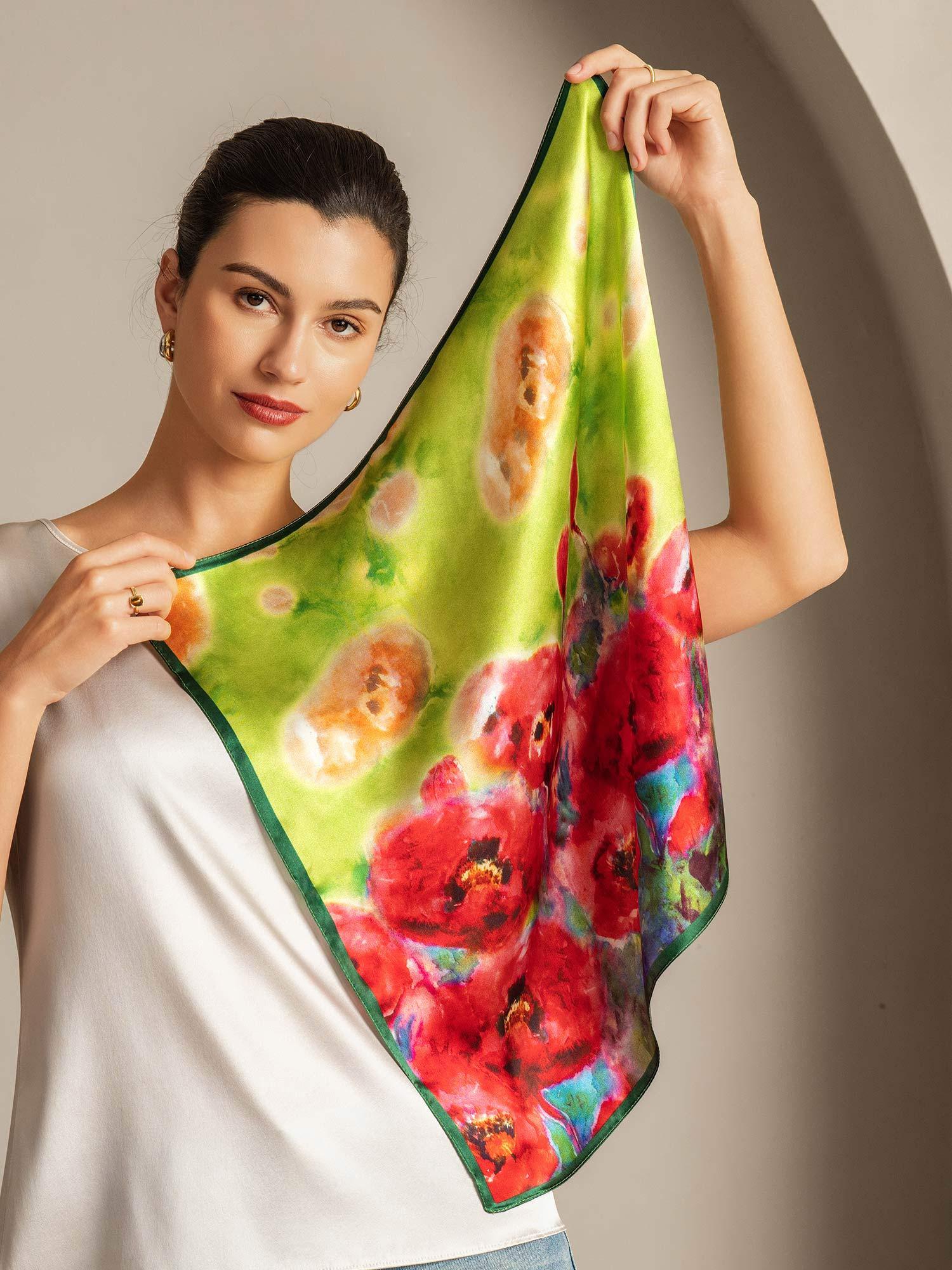 [P099] SilkSilky  Pure Silk Scarf 004,