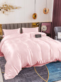 SilkSilky US 19Momme Pure Silk Bedding Set Pink 003