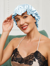 [Light Blue] SilkSilky  Sleep Cap 003
