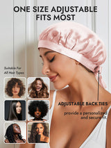 [Pink] SilkSilky  Sleep Cap 006