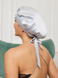 SilkSilky US Pure Silk Sleep Cap Silver 002