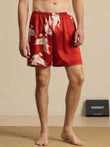 [Wine] SilkSilky 19Momme Mens Sleep Bottoms 001