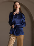 SilkSilky-US-19Momme-Silk-Blend-Long-Sleeve-Collar-Women's-Shirt-Dark-Blue-006