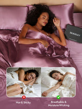 [Pale Mauve] SilkSilky  25Momme Duvet Covers 005