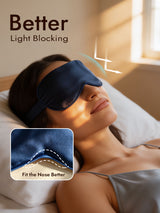 [Dark Blue] SilkSilky  Pure Silk Eye Mask 004